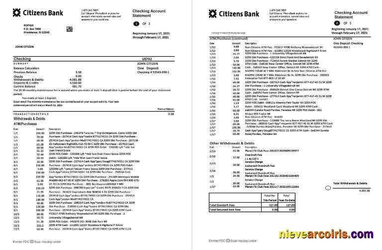 USA Citizens Bank excel pdf